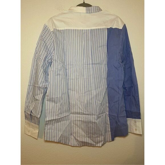 New Ser.o.ya NYC Teagan Button Down Striped Shirt - Picture 10 of 11